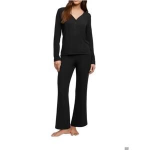 Banana Republic Women's 2 Piece Ribbed Lounge Set - NWT Black Med